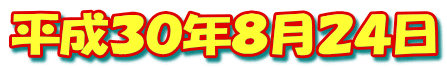 平成３０年８月２４日